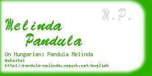 melinda pandula business card